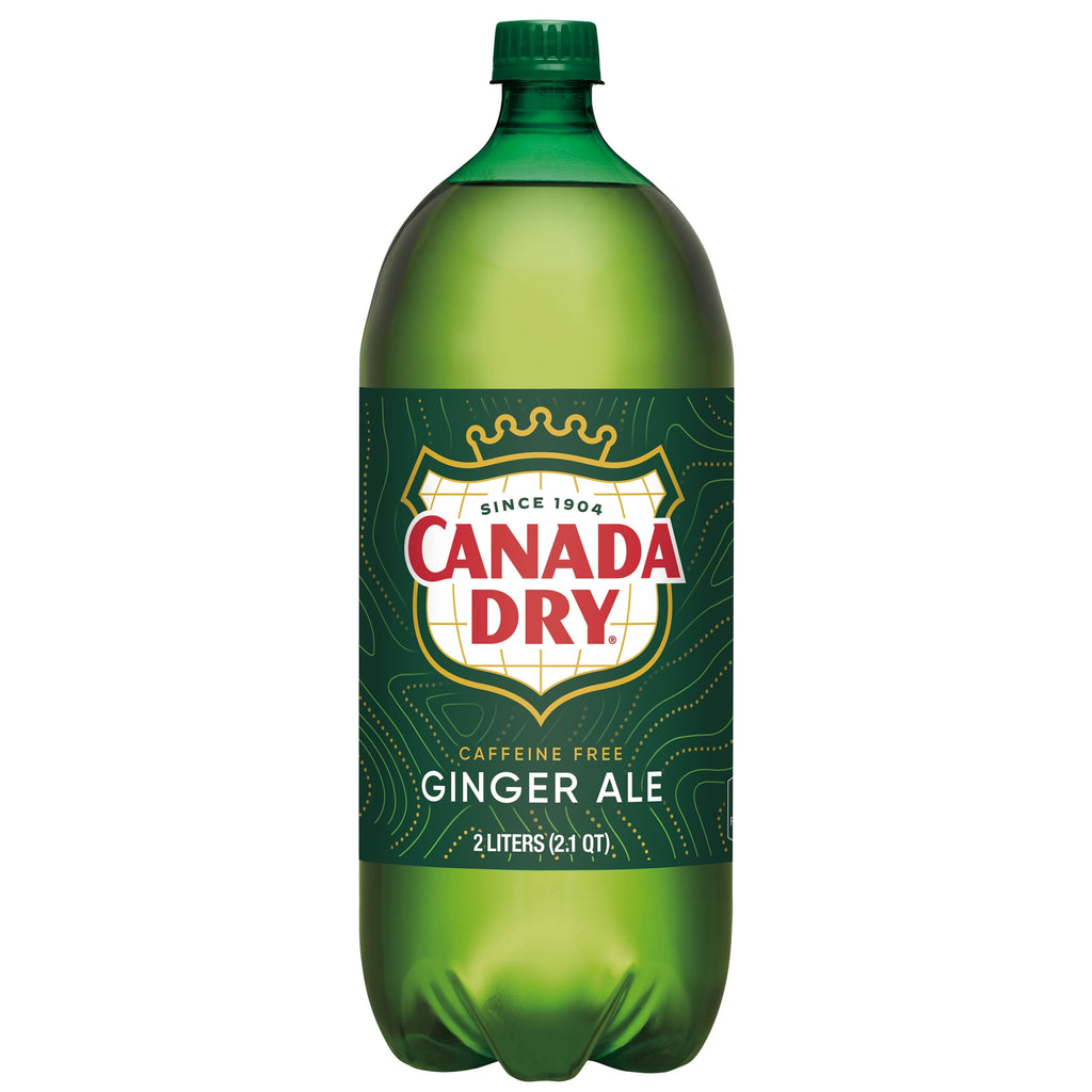 Canada Dry Caffeine Free Ginger Ale Soda Pop Bottle 2 L