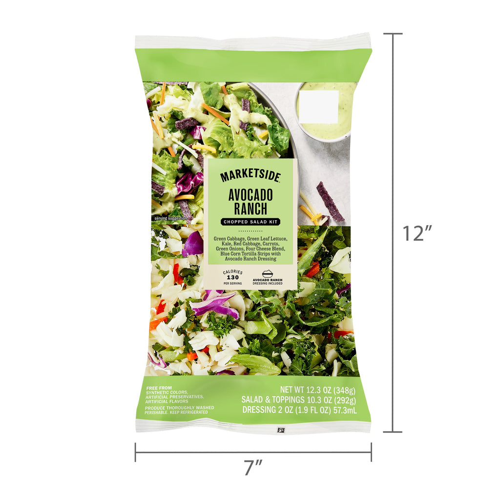 Fresh Marketside Avocado Ranch Chopped Salad Kit 12.3 Oz Bag