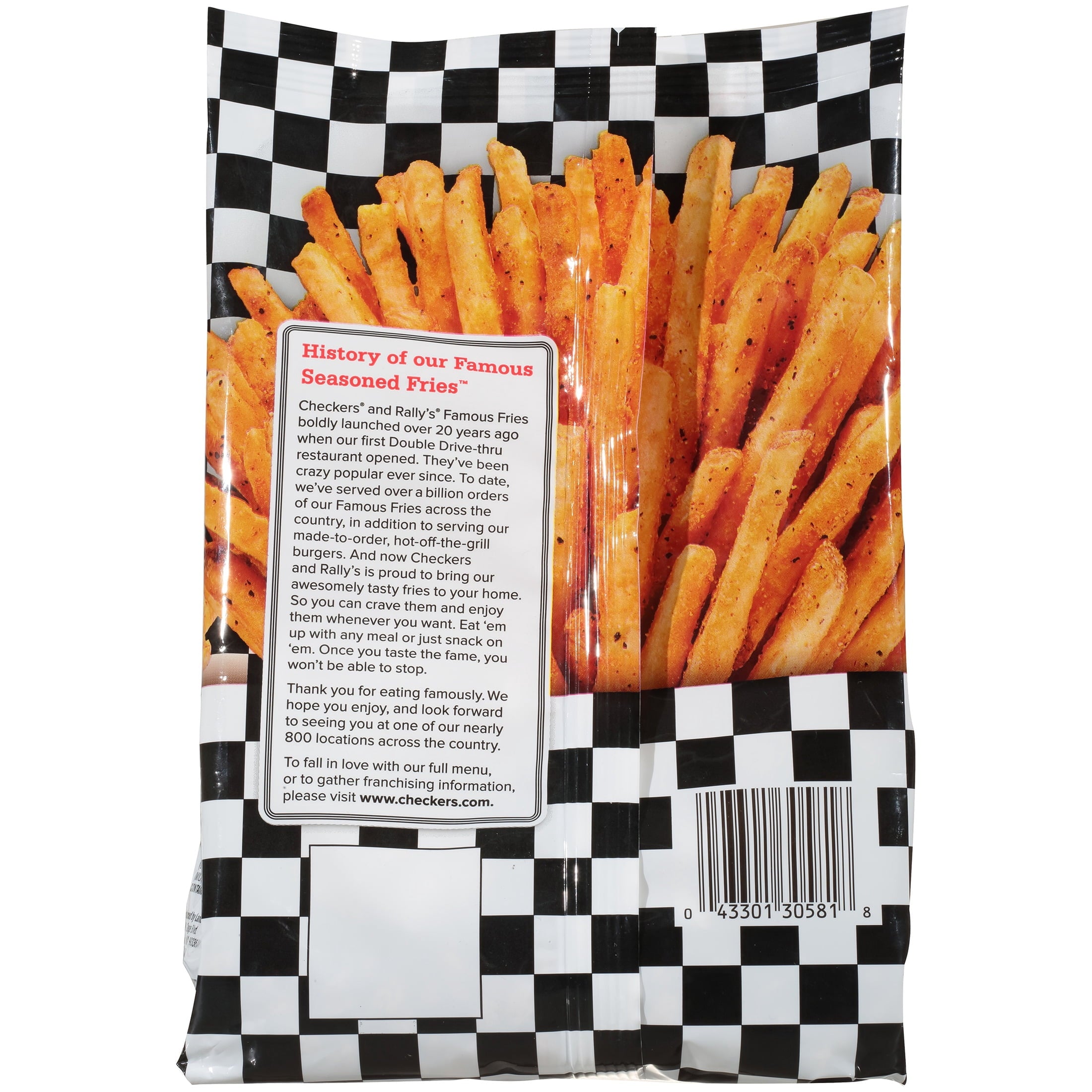 Checkers & Rally's Famous Seasoned Fries Frozen 28 Oz