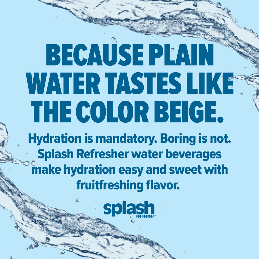 Splash Blast Wild Berry Flavored Water 16.9 fl oz Plastic Bottles 6 Pack