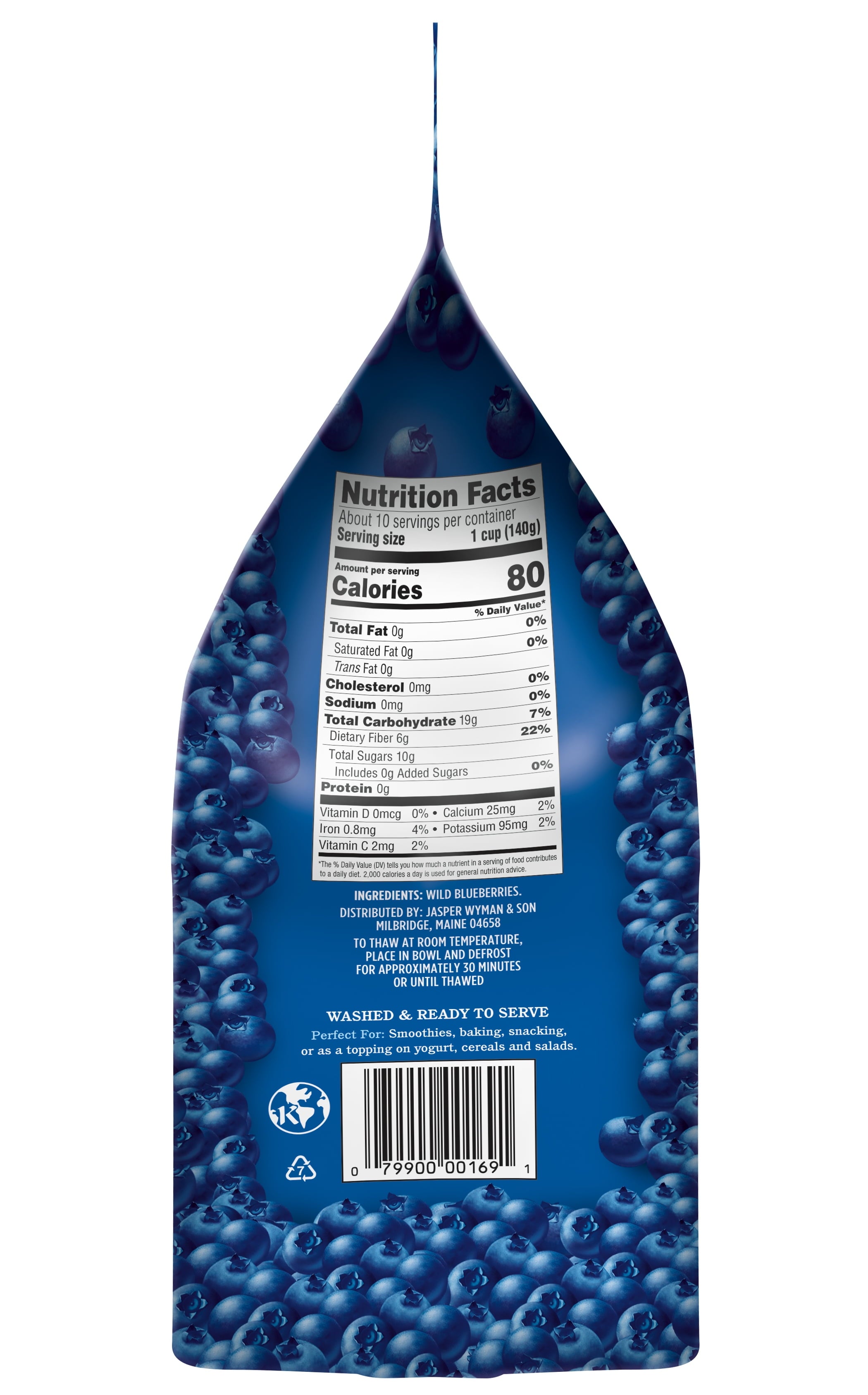 Wyman's Wild Blueberries Frozen 48 Oz