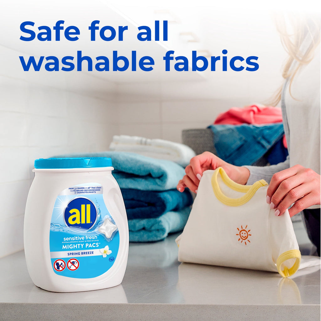 all Sensitive Fresh Mighty Pacs Laundry Detergent Pacs