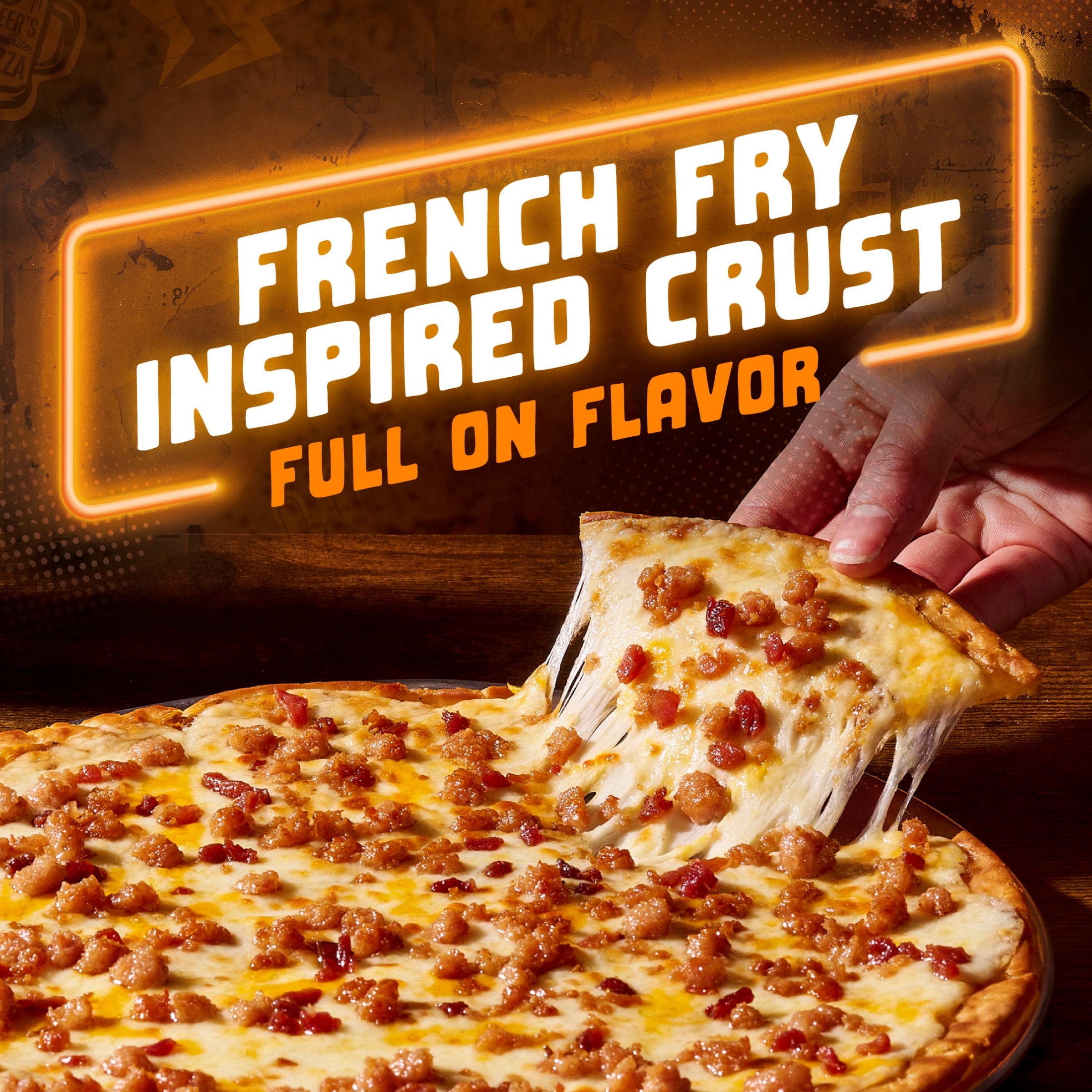 Tombstone French Fry Style Crust Loaded Bacon Cheddar Cheese Gluten Free Frozen Pizza 18.1 Oz