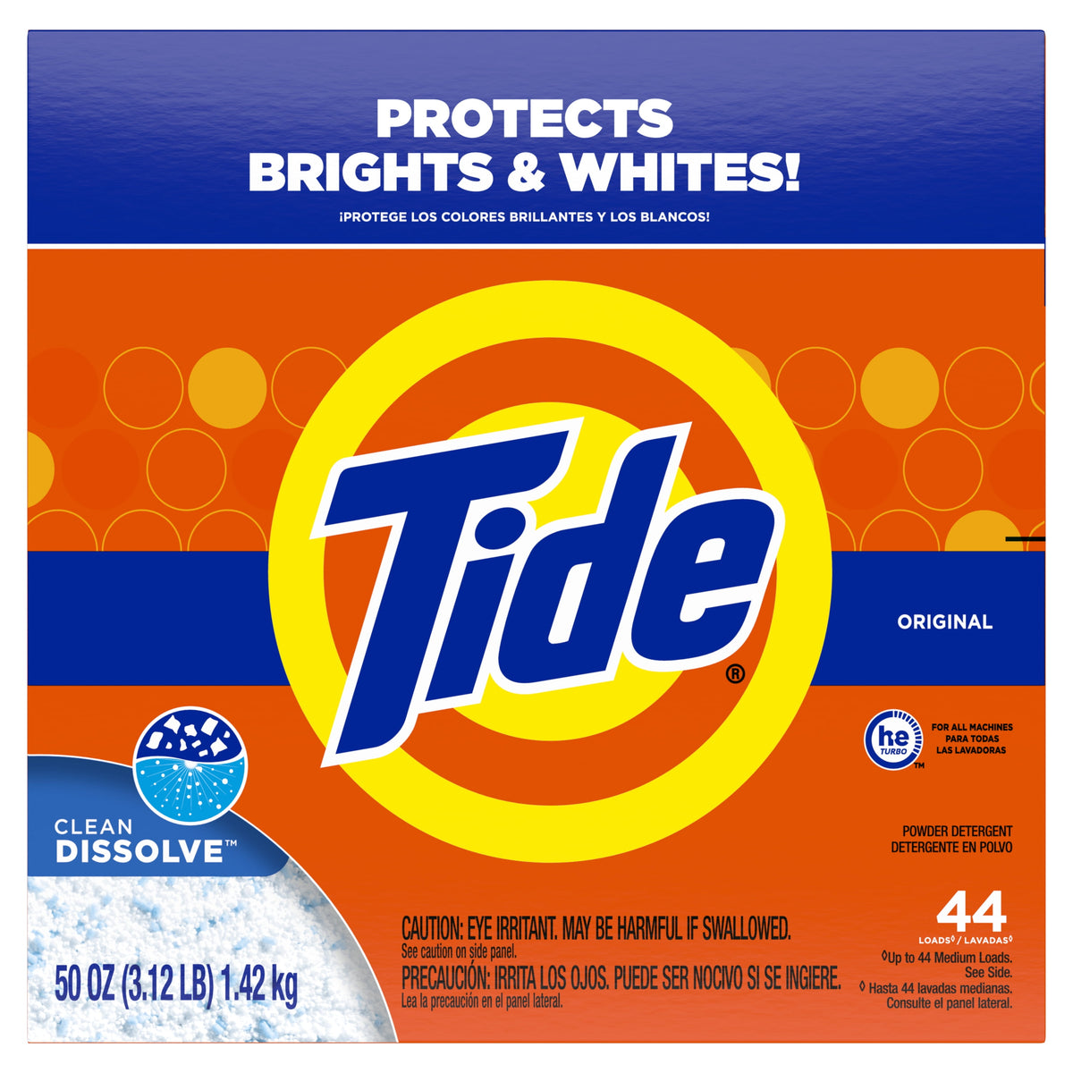 Tide Powder Laundry Detergent Original Scent 50 oz 44 Loads