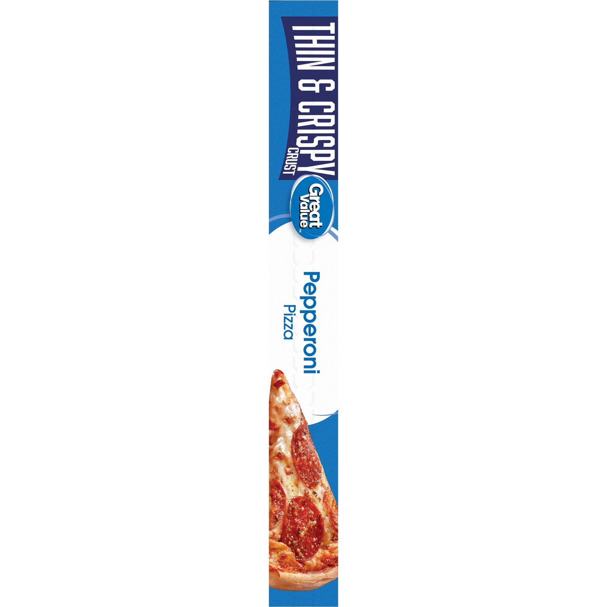 Great Value Thin Crust Pepperoni Frozen Pizza 16.4 Oz