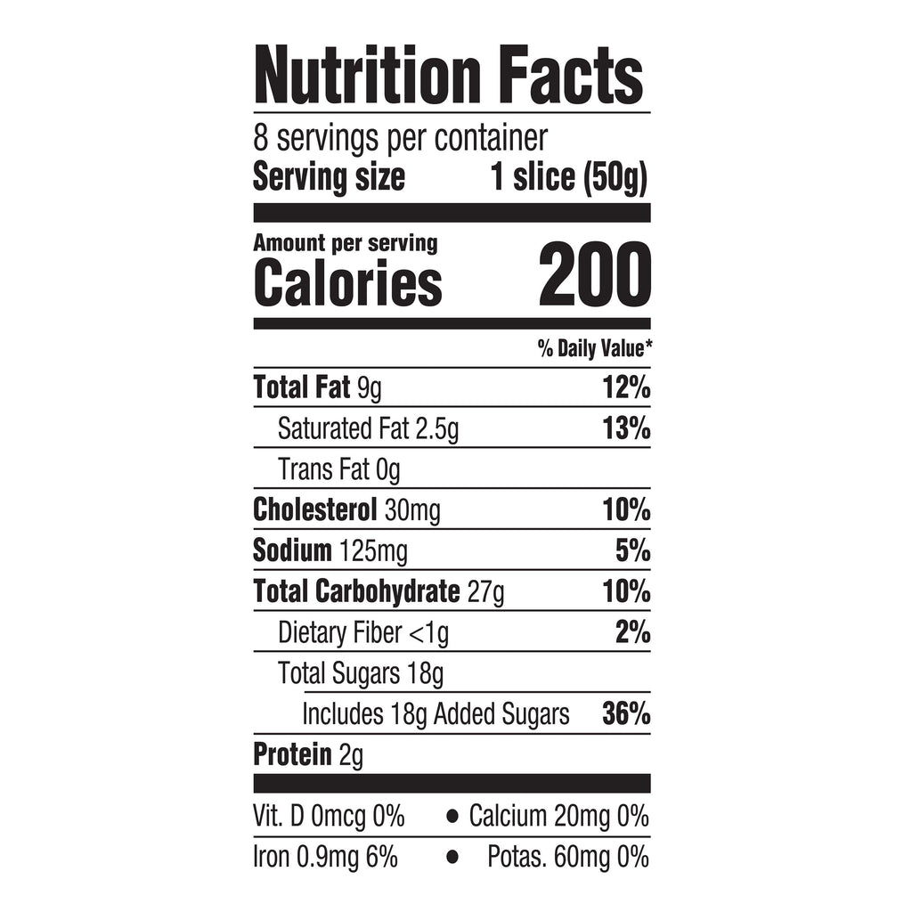 Iced Marble Sliced Loaf Cake 14.1 Oz 8 Count Marketside