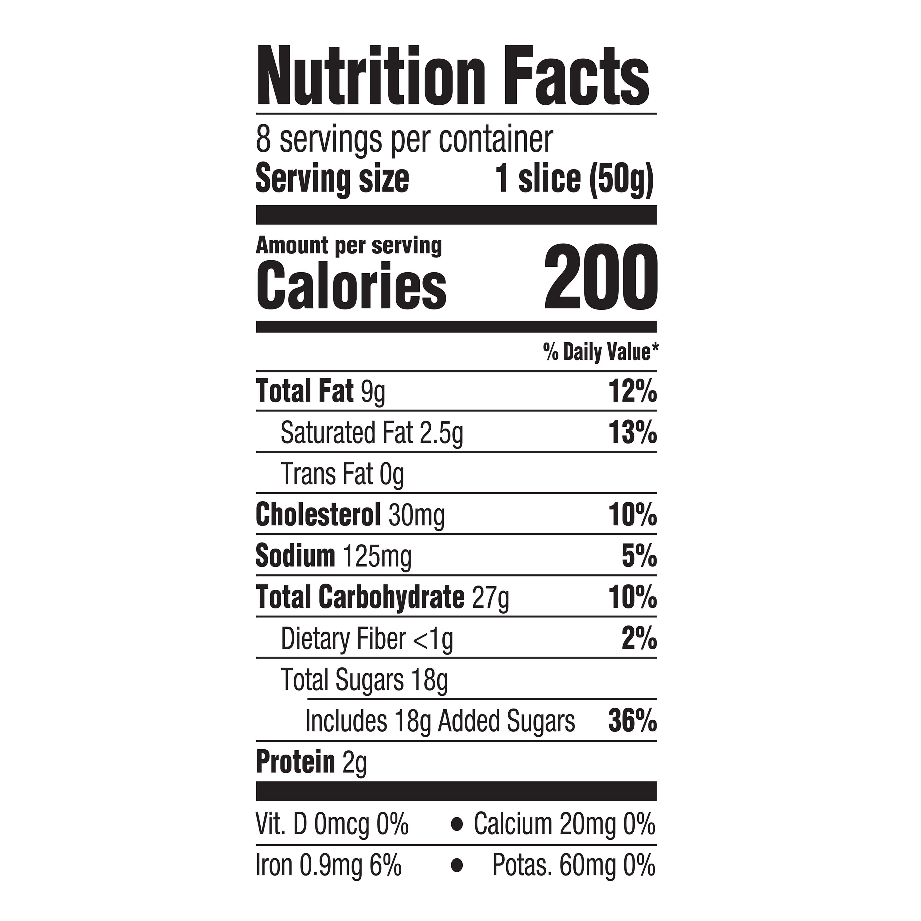 Iced Marble Sliced Loaf Cake 14.1 Oz 8 Count Marketside