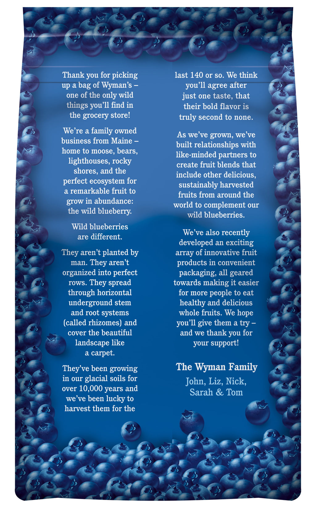Wyman's Wild Blueberries Frozen 48 Oz