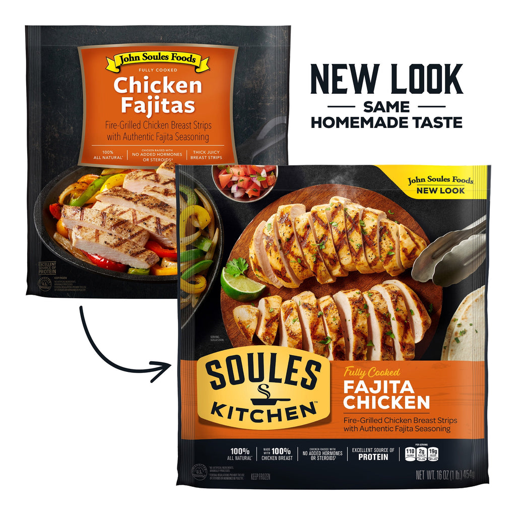 Soules Kitchen Chicken Breast Fajita Strips Frozen Fully Cooked 16 Oz