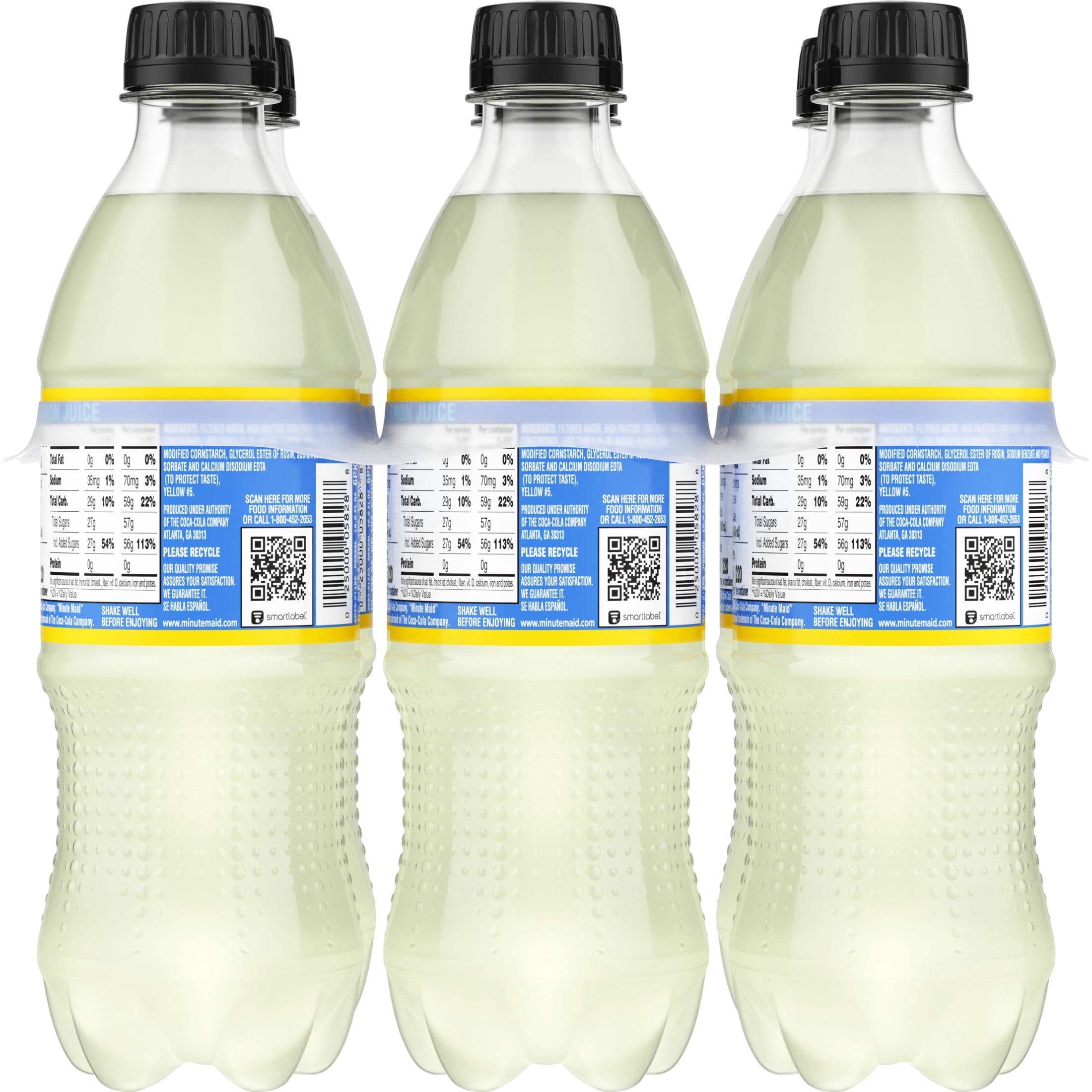 Minute Maid Lemonade 16.9 fl oz Bottles 6 Pack