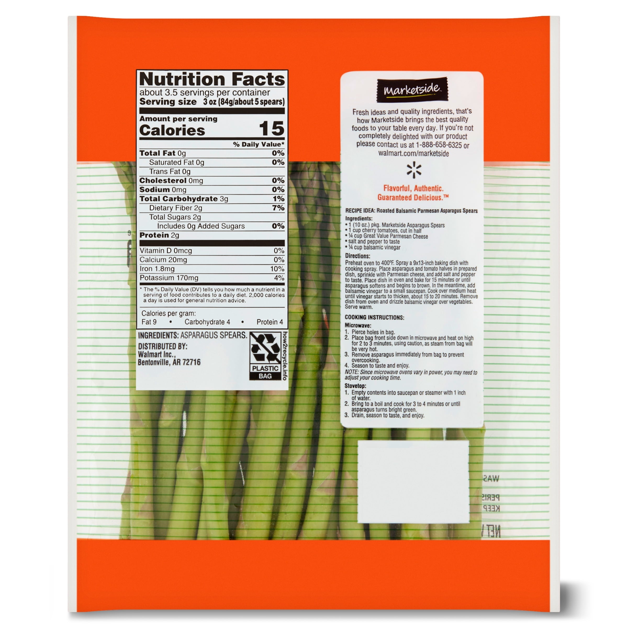 Fresh Marketside Asparagus Spears 10 Oz Bag