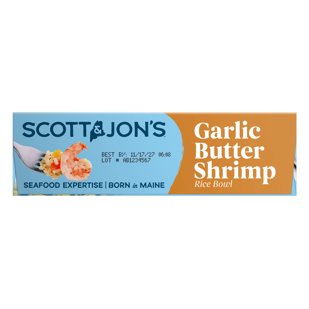 Scott & Jon's Garlic Butter Shrimp Rice Bowl Frozen Meal 9.6 Oz