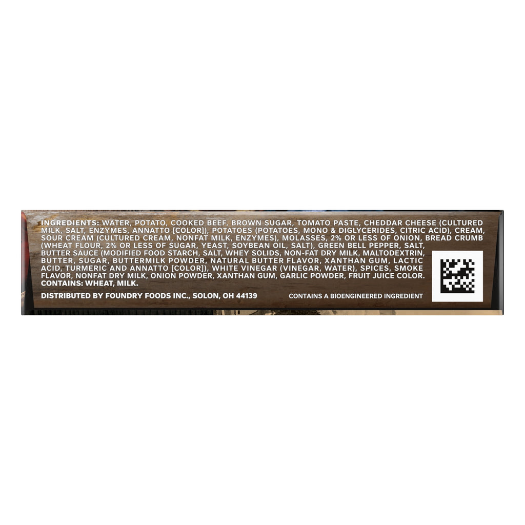 Yellowstone BBQ Meatloaf & Mashed Potatoes Frozen Meal 13.5 Oz