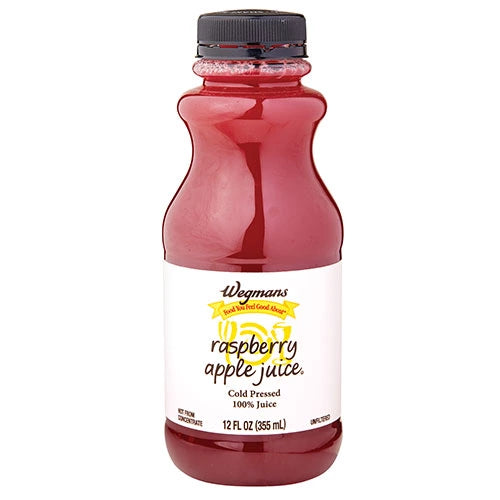 Wegmans Cold Pressed 100% Juice, Raspberry Apple 12 fl. oz.