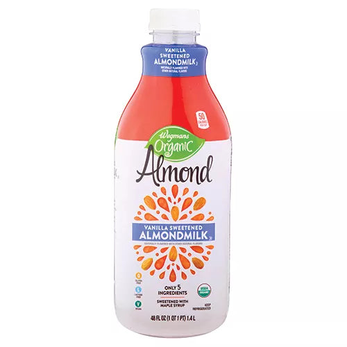 Wegmans Organic Vanilla Sweetened Almondmilk 48 fl. oz.