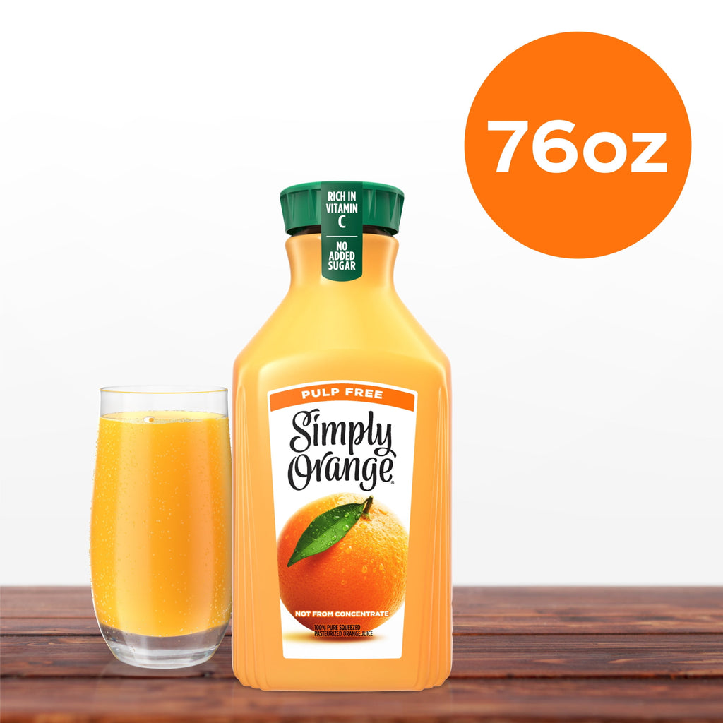 Simply Orange Pulp-Free Orange Juice 76 fl oz