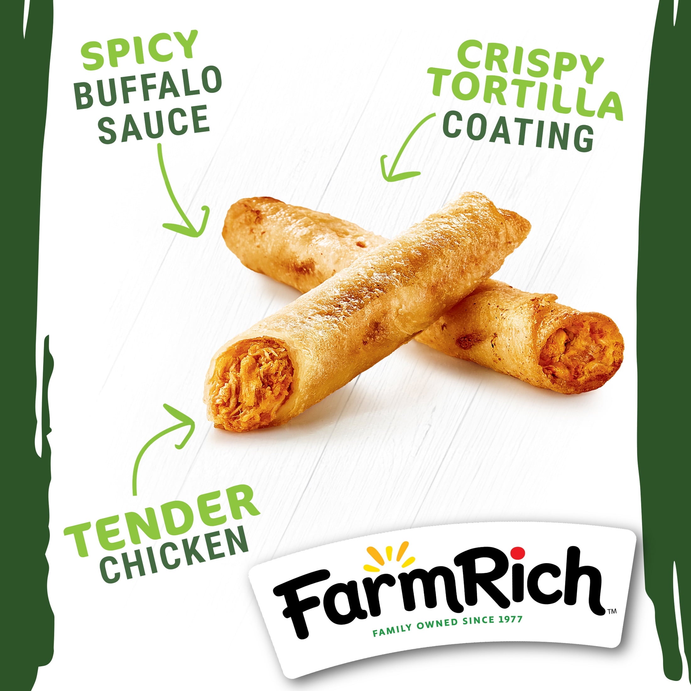 Farm Rich Buffalo Chicken Rollups Frozen 12 Oz 5 Count