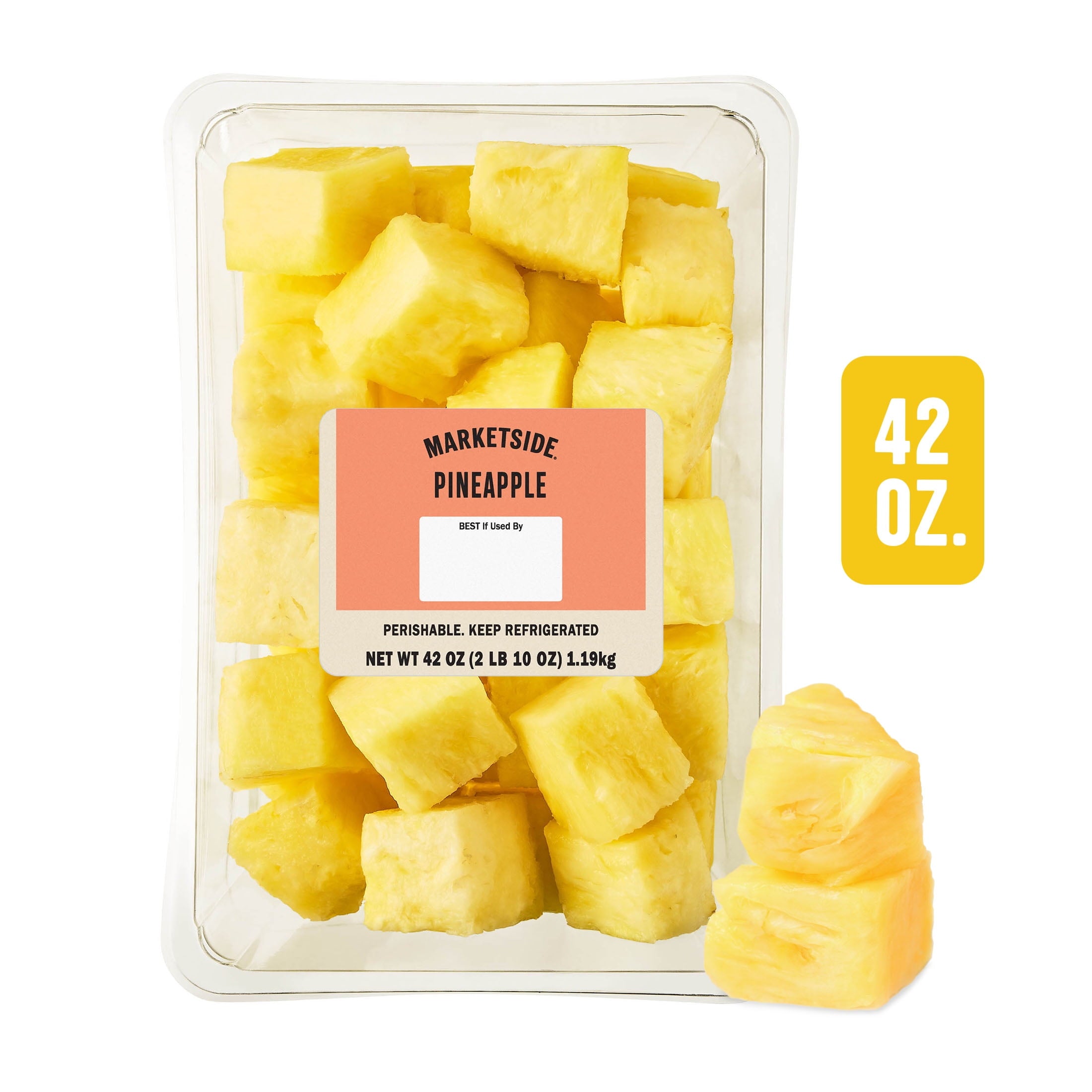 Marketside Fresh Cut Pineapple Chunks 42 Oz Tray