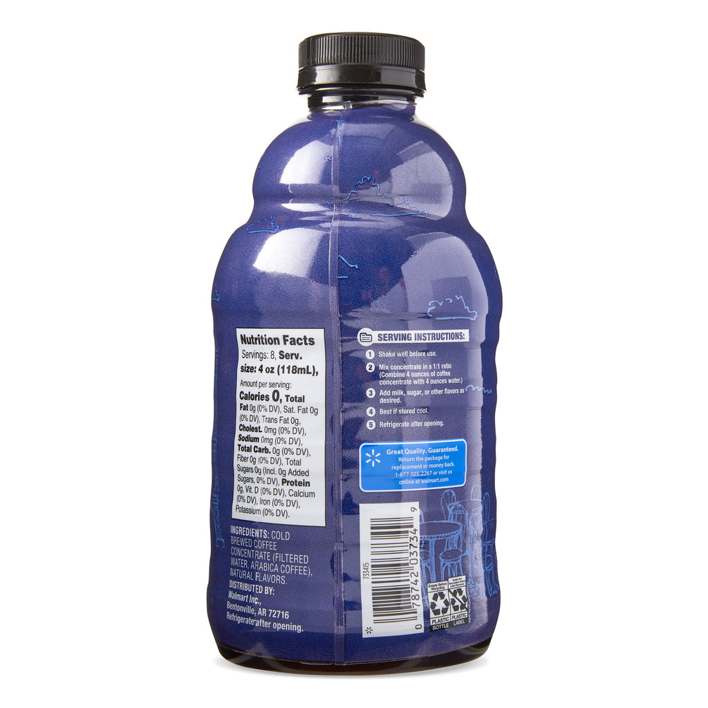 Great Value French Vanilla Cold Brew Coffee Concentrate 32 fl oz Bottle