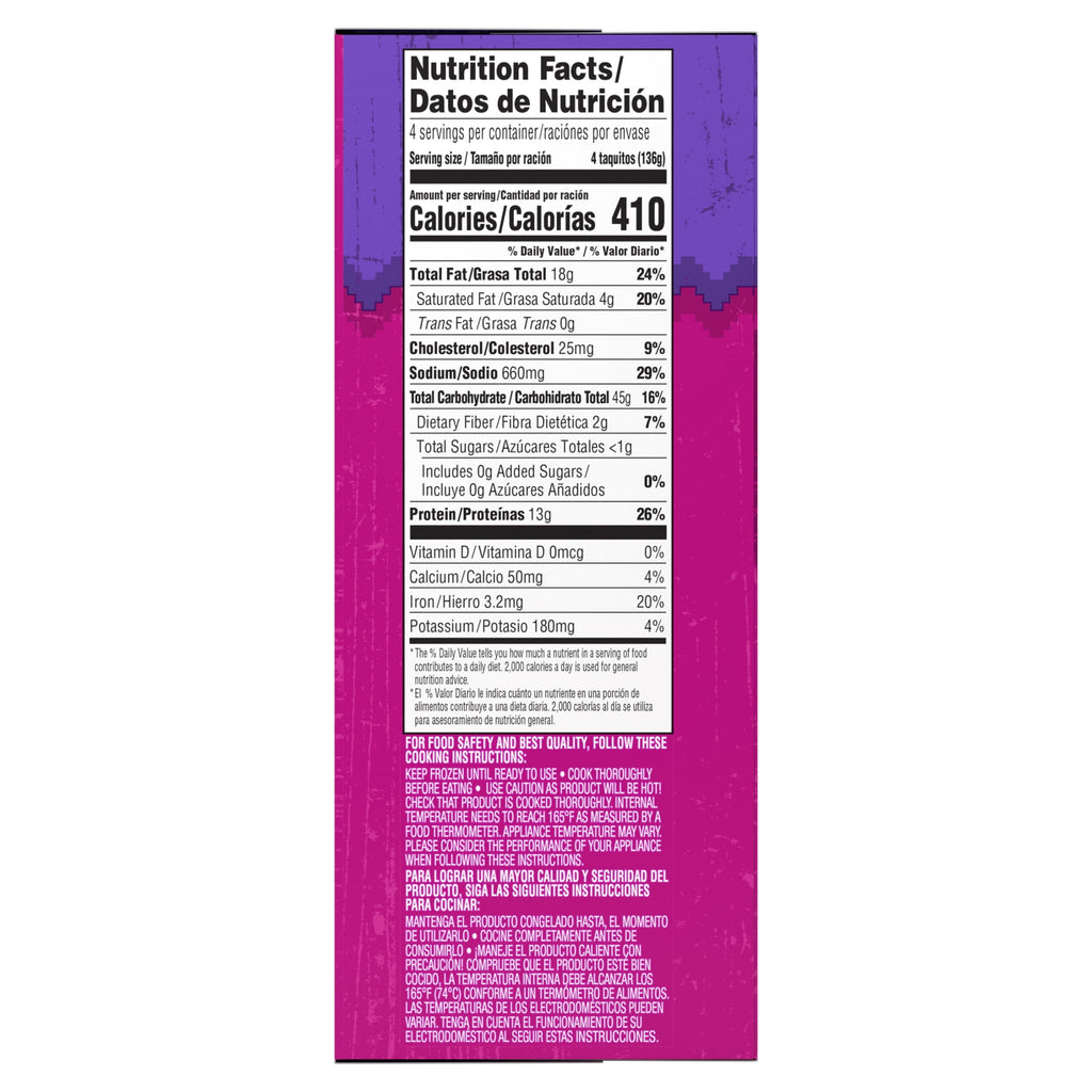 Delimex Beef & Cheese Taquitos Frozen Snacks 16 Count 1.32 Lb
