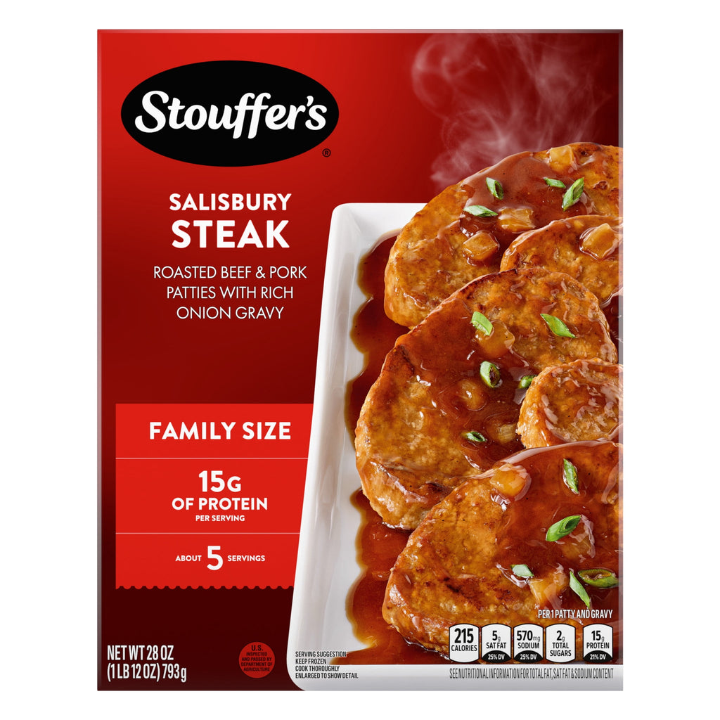 Stouffer's Salisbury Steak Family Size Frozen Dinner 28 Oz