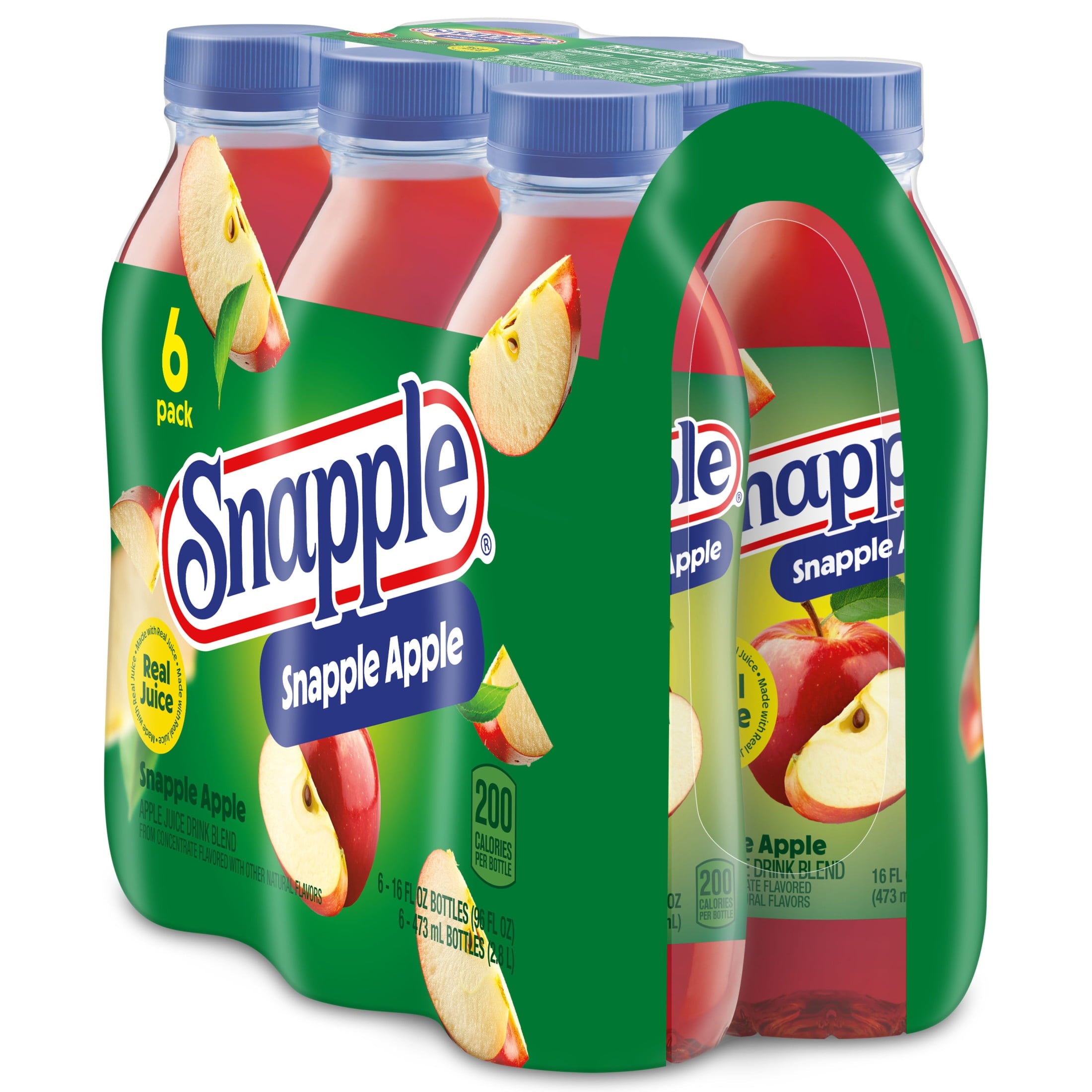 Snapple Apple Juice Drink 16 fl oz 6 Pack