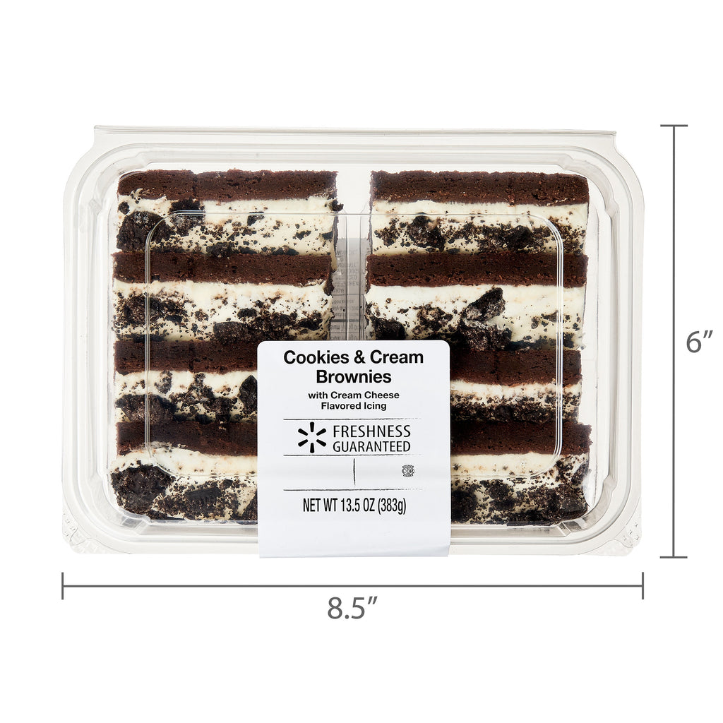 Cookies & Cream Soft Baked Brownies 13.5 Oz 8 Count Freshness Guaranteed