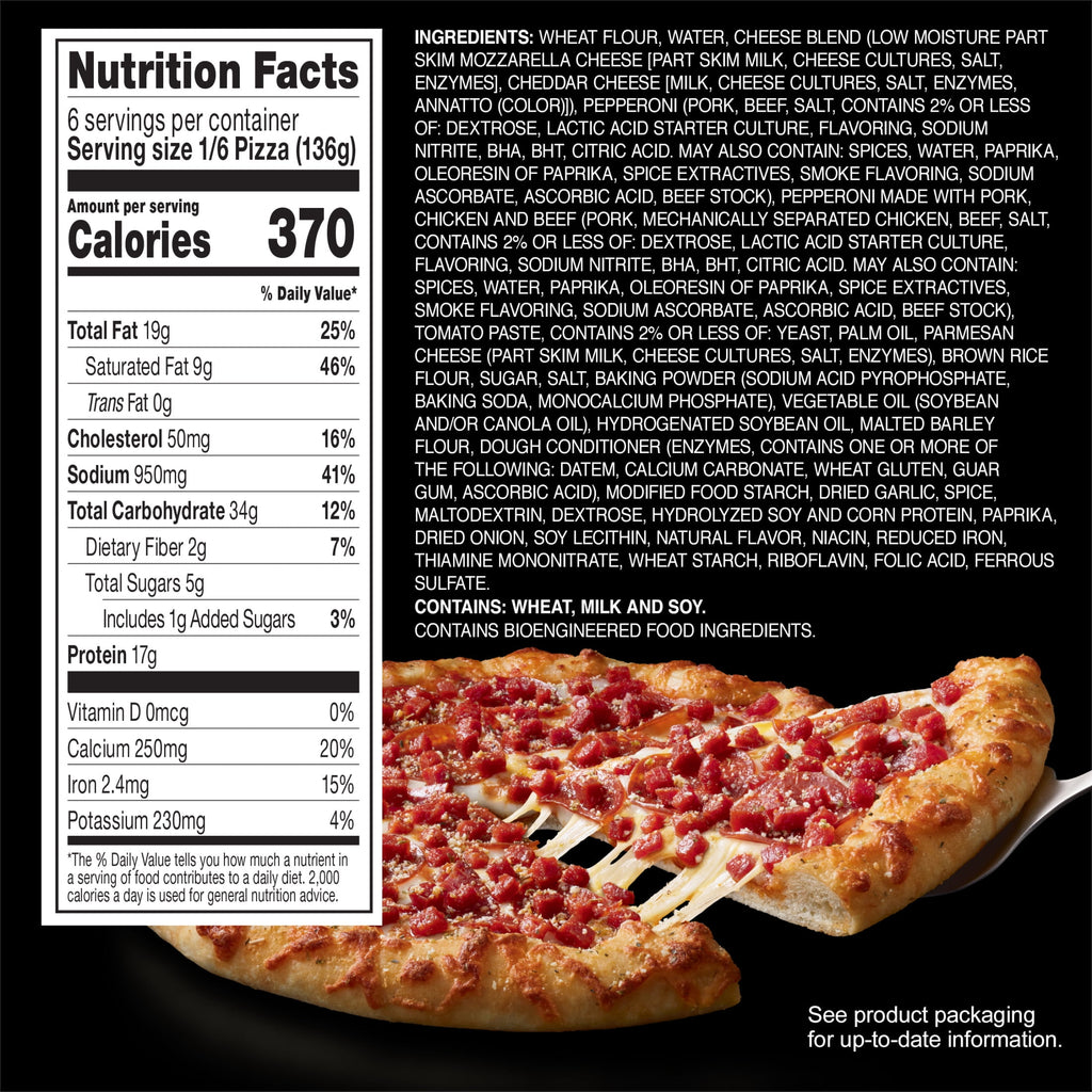 Red Baron Fully Loaded Hand Tossed Pepperoni Frozen Pizza 28.75 Oz