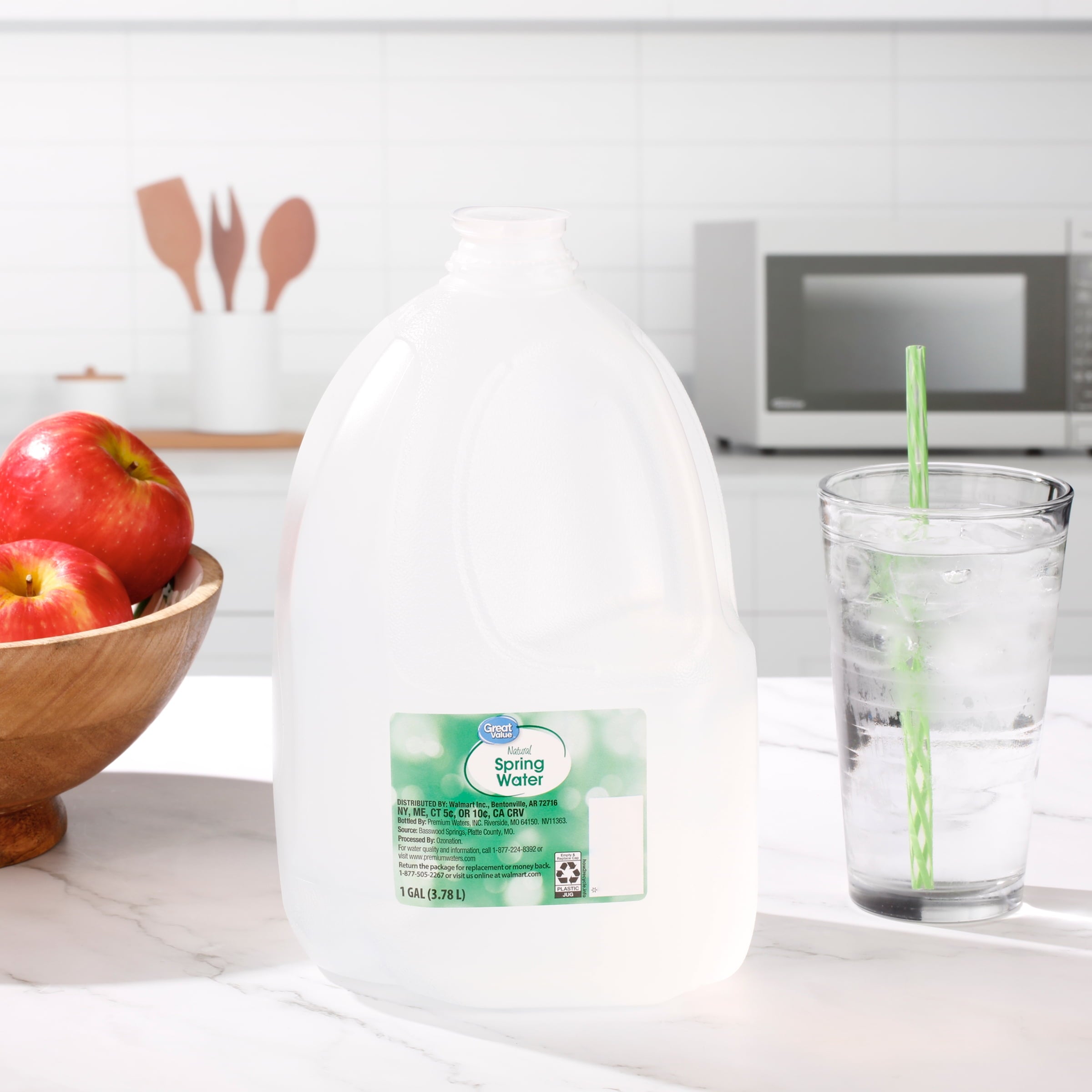 Great Value Spring Water 1 gal Single Jug