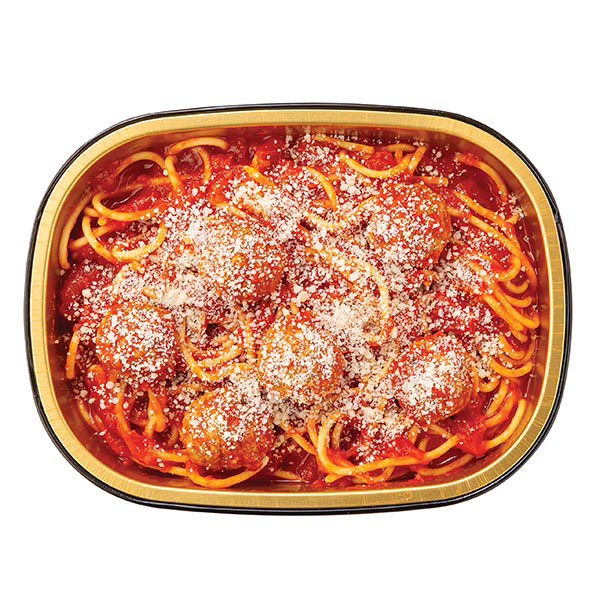 Wegmans Gold Pan Spaghetti & Meatballs Cooked 10 Oz