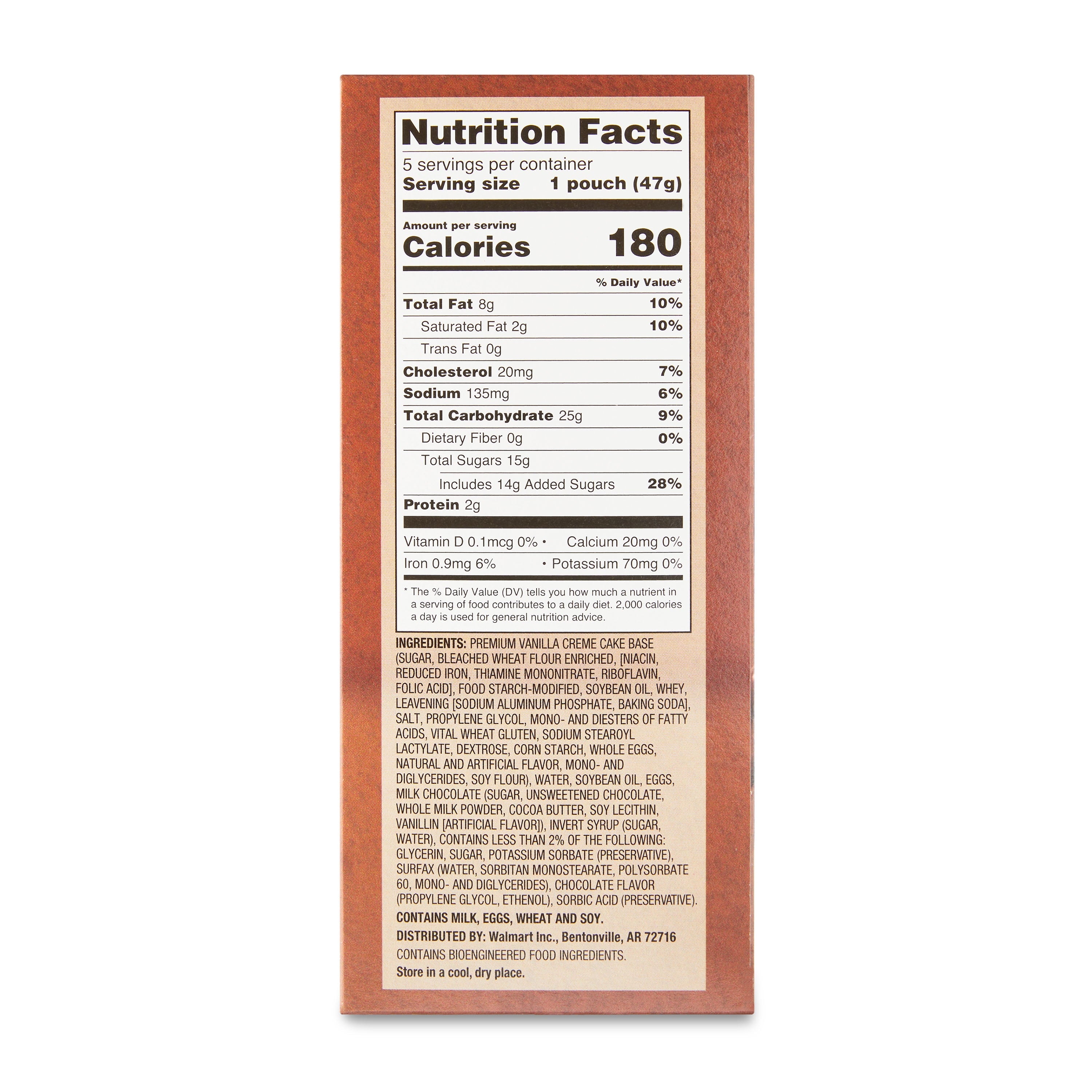 Chocolate Chip Mini Muffins 8.25 Oz 5 Count Great Value