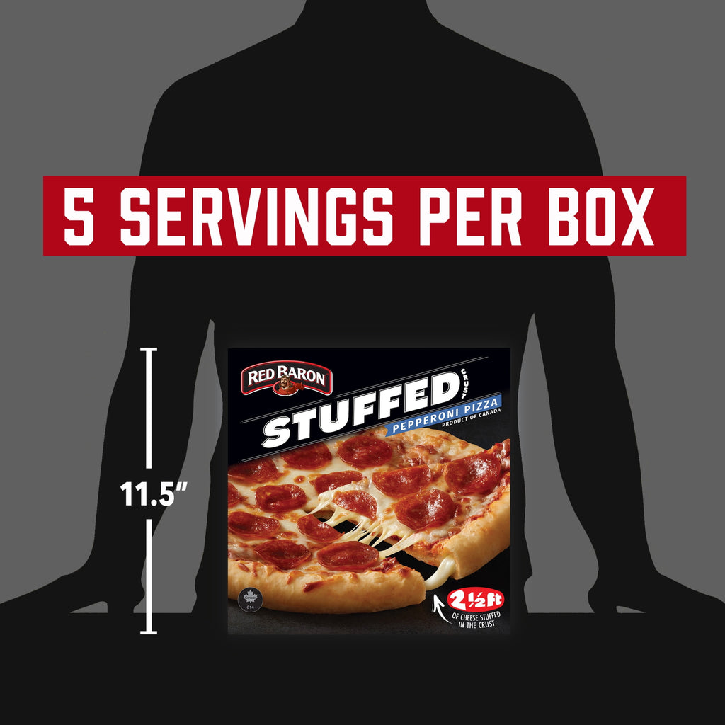 Red Baron Pepperoni Stuffed Crust Frozen Pizza 22.75 Oz