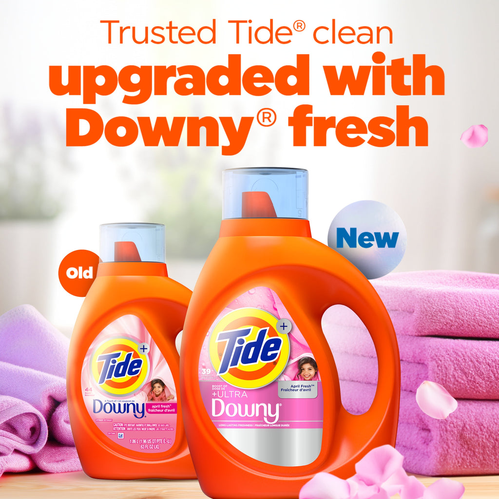 Tide Plus Ultra Downy Liquid Laundry Detergent April Fresh 117 fl oz 83 Loads