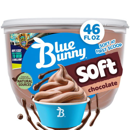 Blue Bunny Soft Chocolate Frozen Dairy Dessert 46 Fl Oz