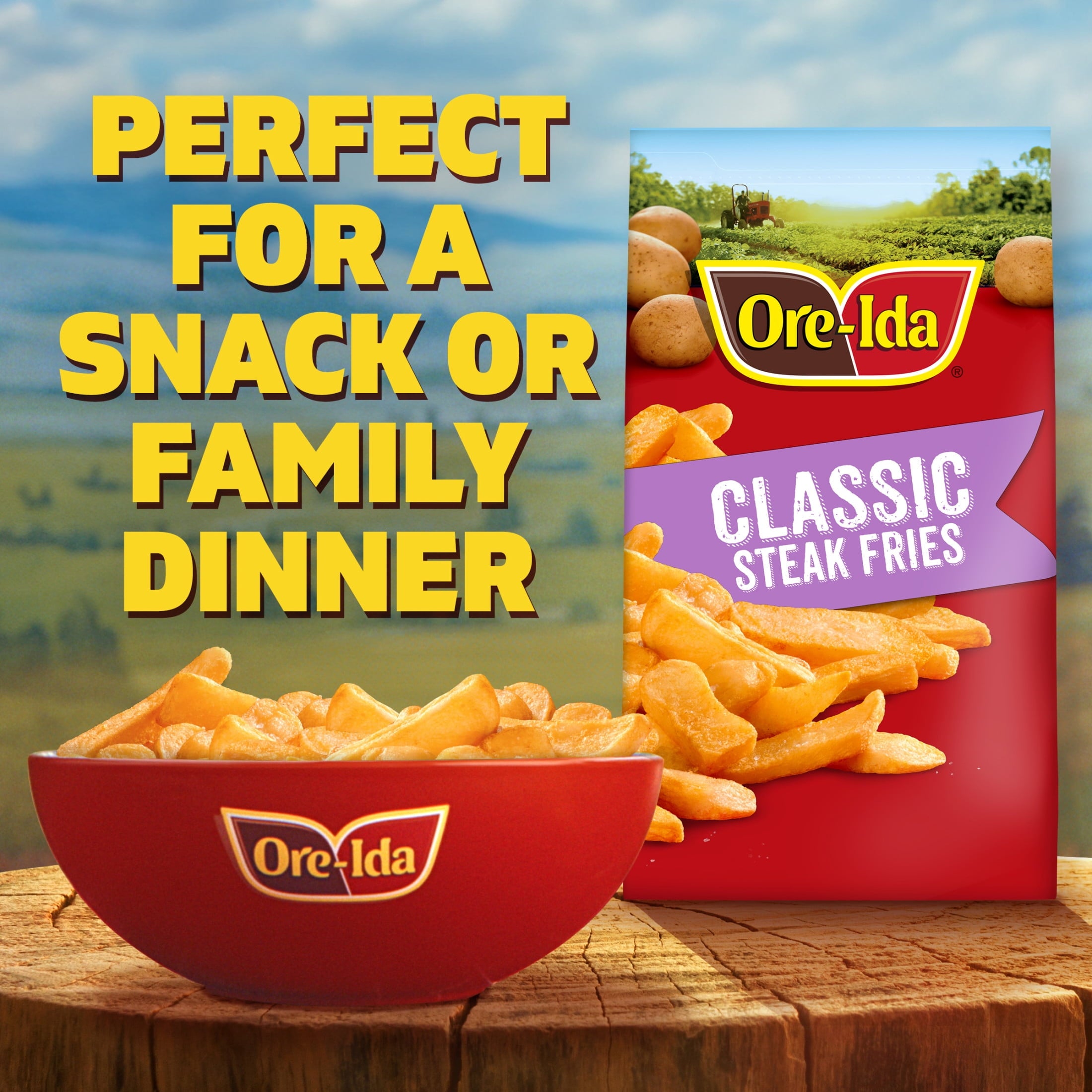Ore-Ida Classic Steak Fries Frozen French Fried Potatoes 28 Oz