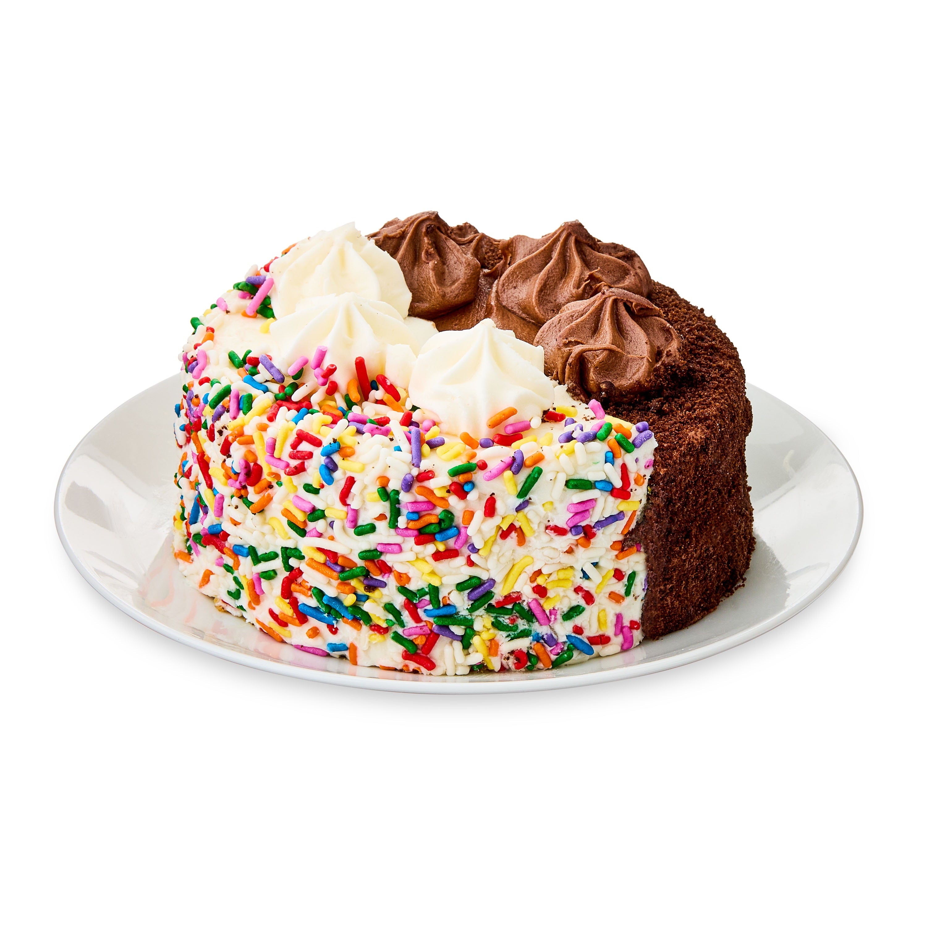 Half Chocolate Half Confetti Cake 16 Oz Marketside