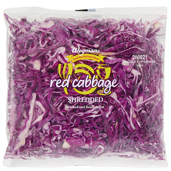 Wegmans Shredded Red Cabbage 9 Oz