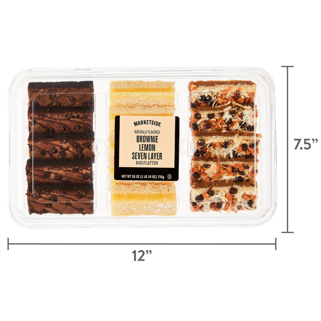 Lemon Seven Layer Brownie Bar Platter 26 Oz 15 Count Marketside