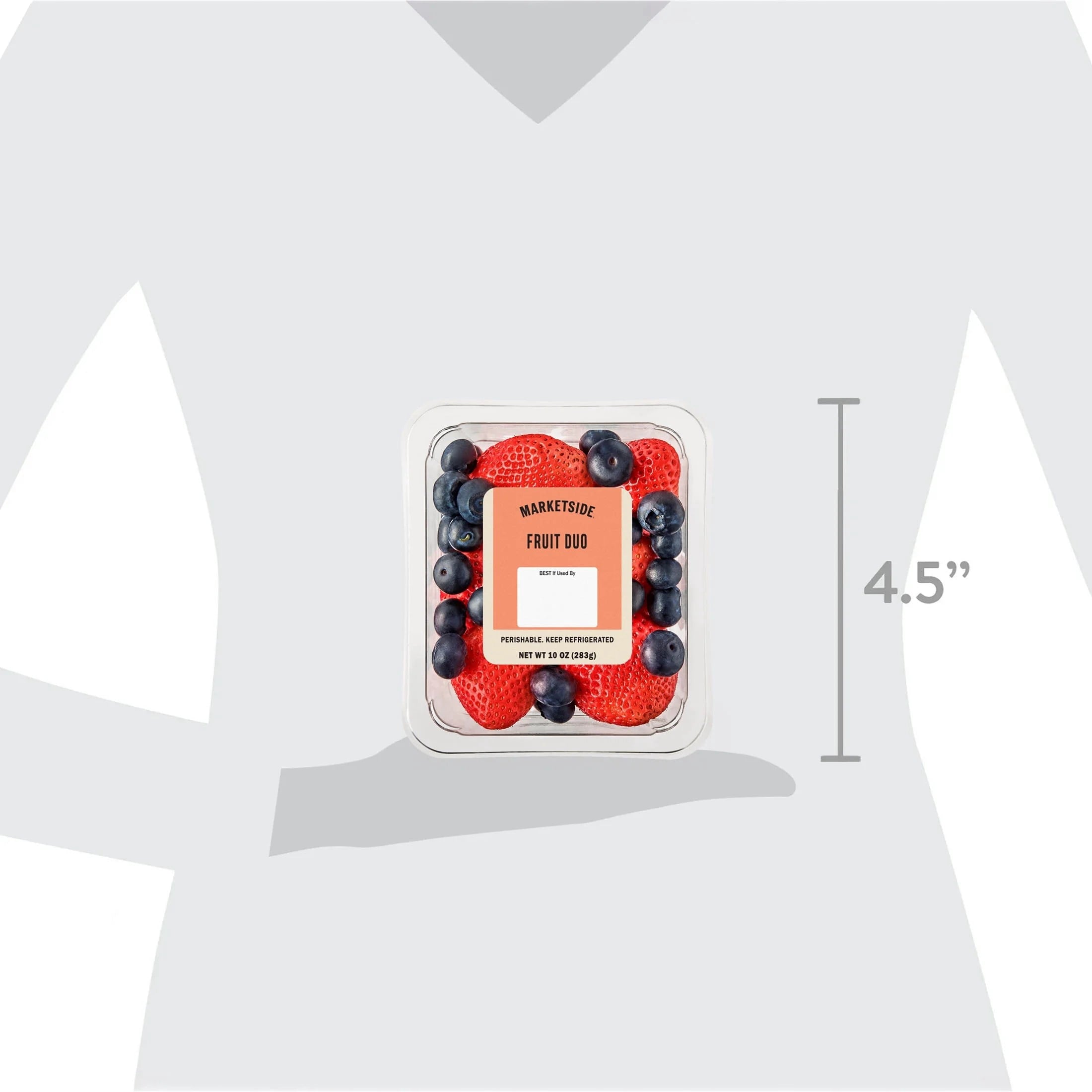 Marketside Fresh Cut Fruit Duo Strawberry Blueberry 10 Oz Tray