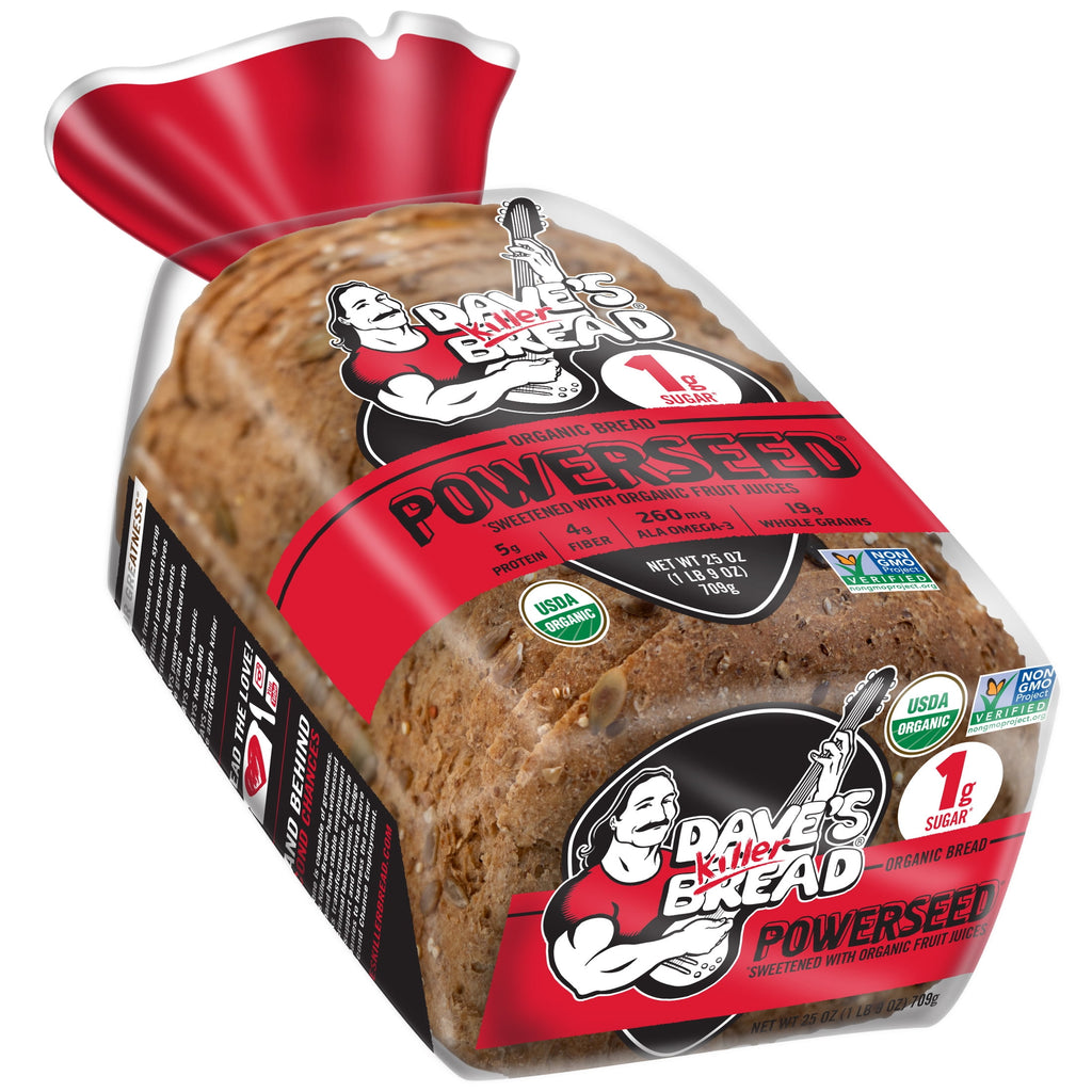 Powerseed Seeded Organic Whole Grain Bread 25 Oz 1 Count Dave's Killer Bread