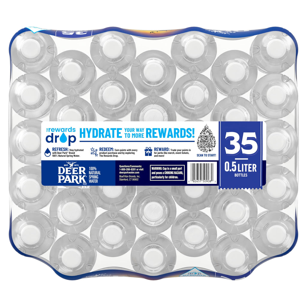 Deer Park Spring Water 16.9 fl oz Plastic Bottles 35 Pack