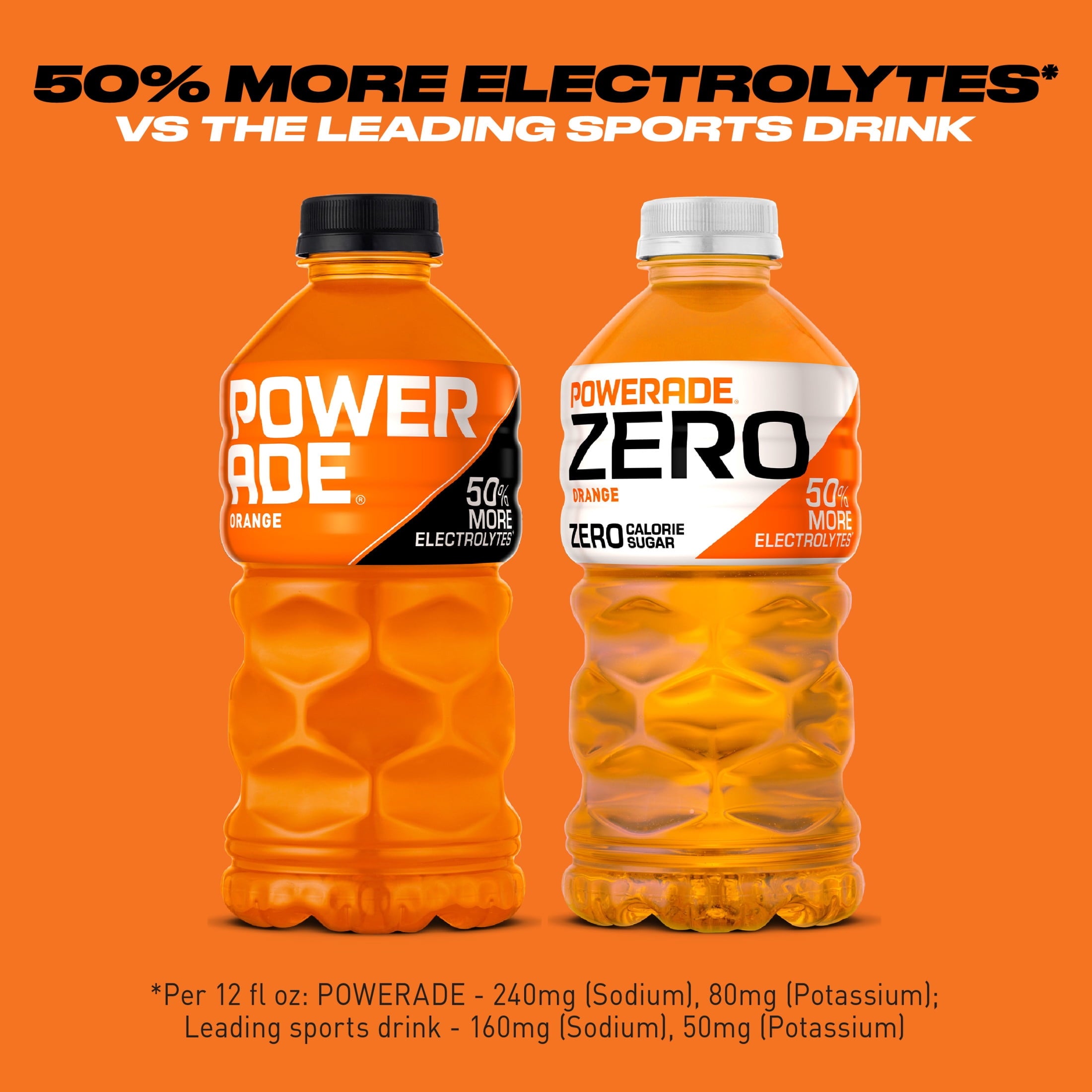 Powerade Orange Electrolyte Sports Drink 28 fl oz Bottle