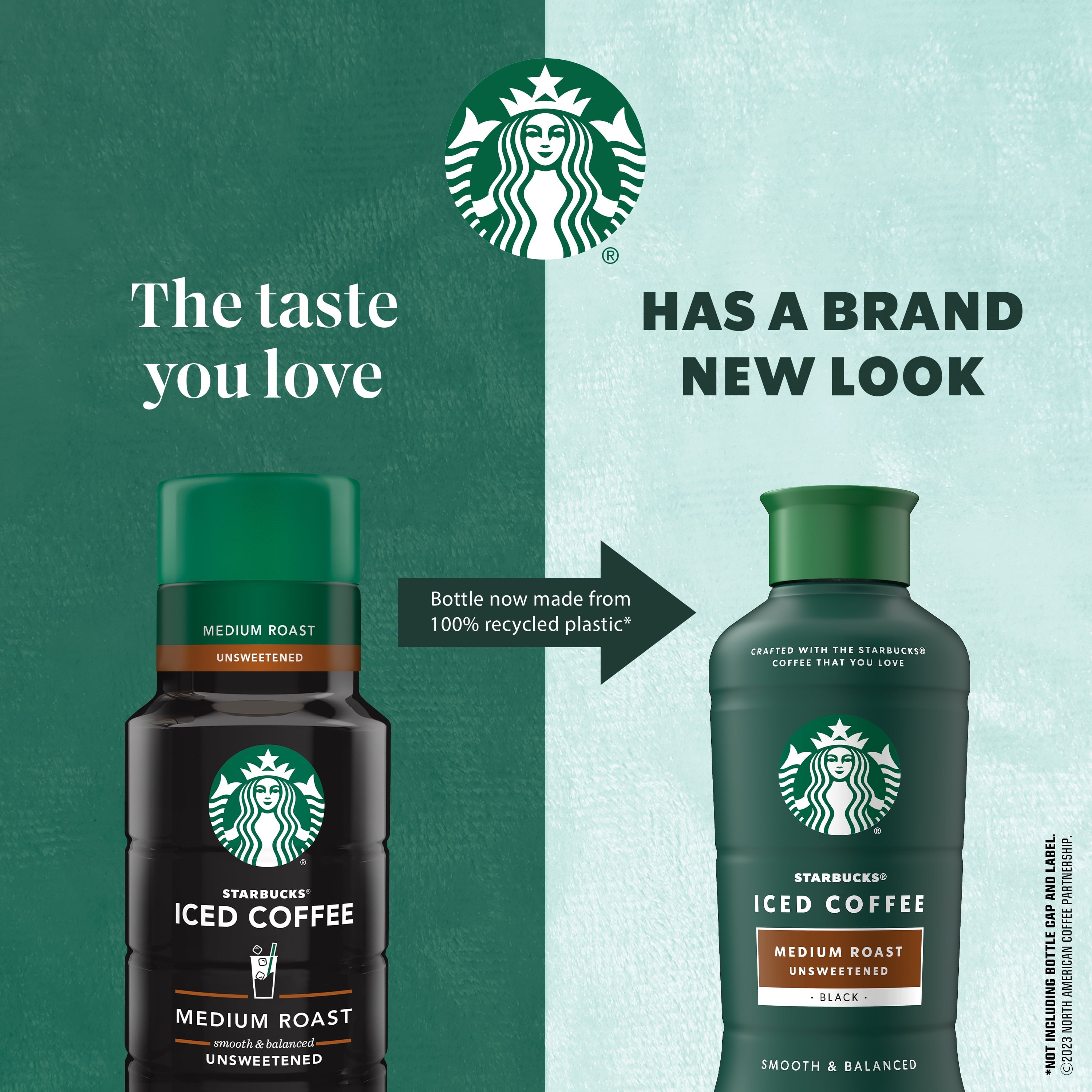 Starbucks Iced Coffee Unsweetened Medium Roast 100% Arabica Beans 48 fl oz