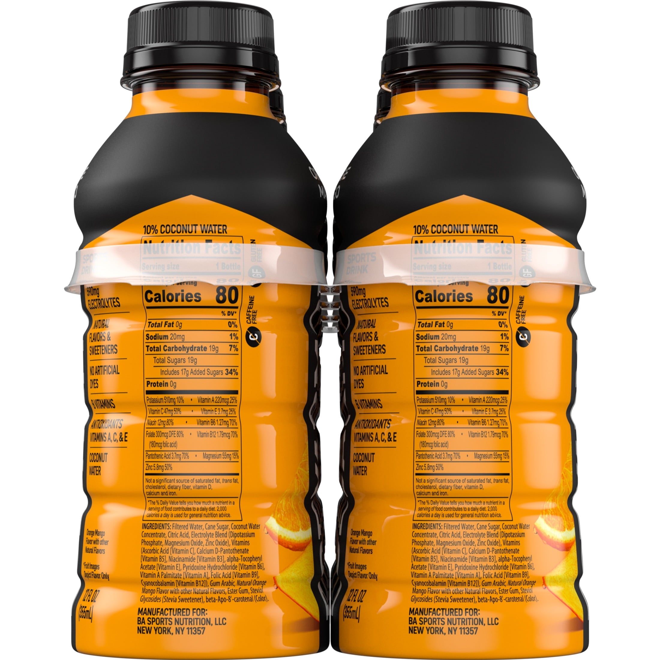 BODYARMOR Orange Mango Electrolyte Sports Drink 12 fl oz Bottles (8 Pack)