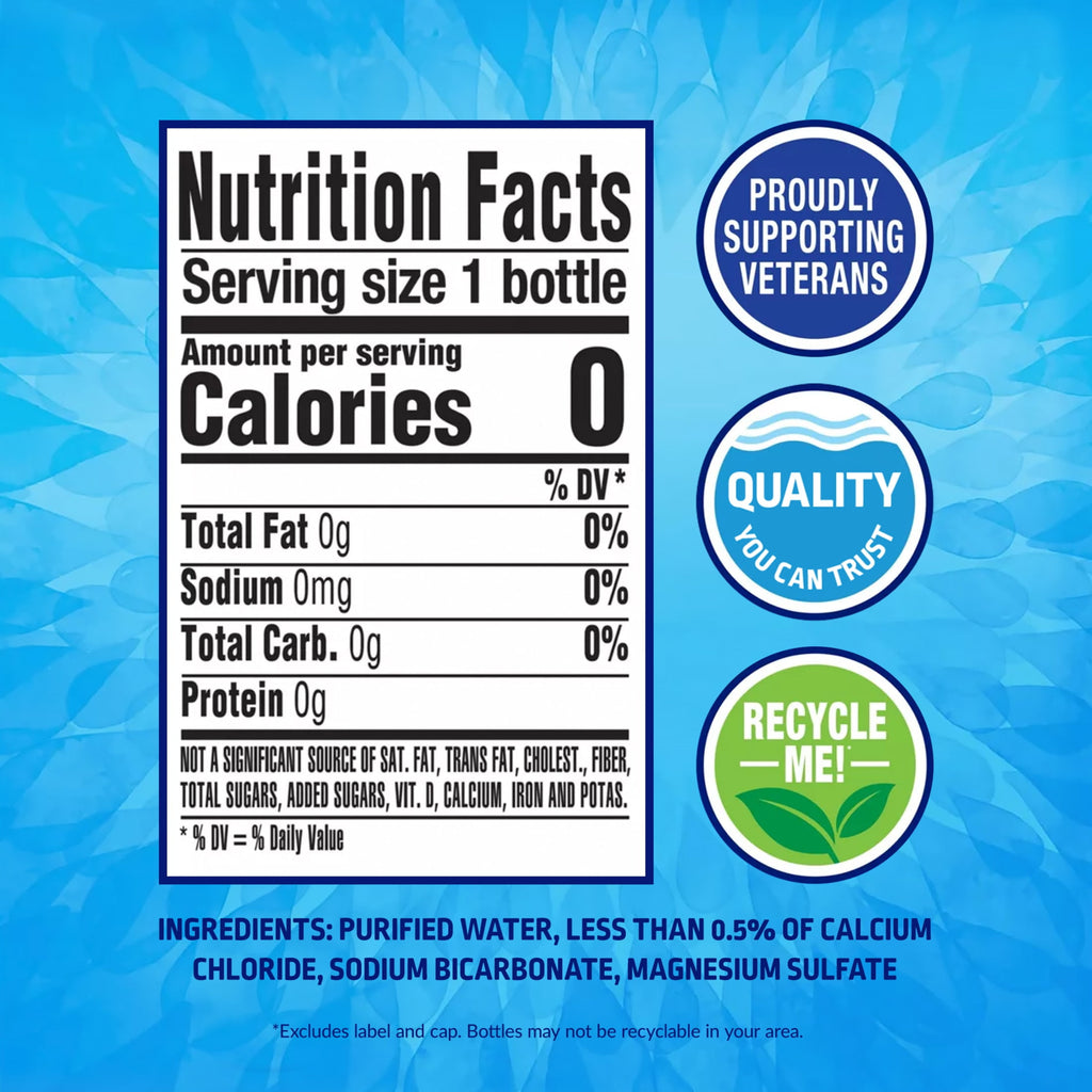 Pure Life Purified Water 16.9 fl oz Plastic Bottles 35 Pack