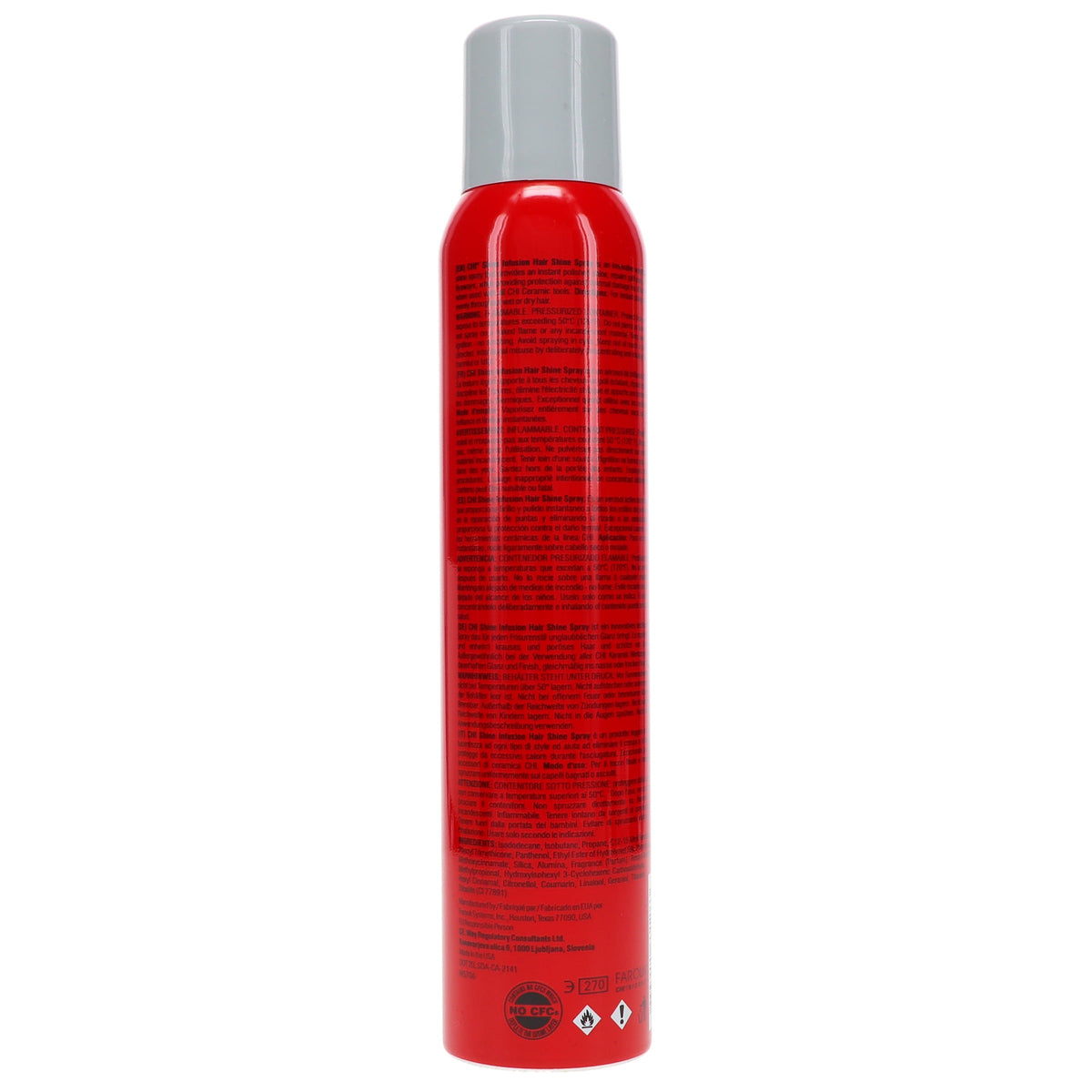 CHI Shine Infusion Strengthening & Split End Repair Hair Spray Strong Hold Non-Aerosol 5.3 oz