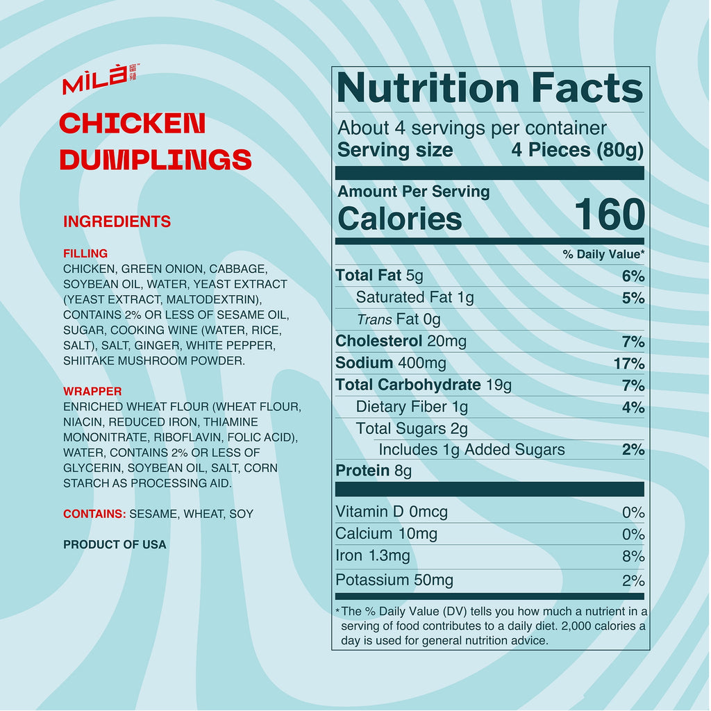 Mila Chicken Potstickers Frozen 9.9 Oz 14 Count