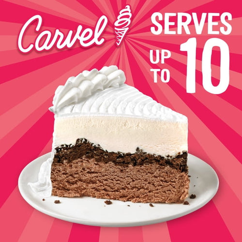 Chocolate & Vanilla Ice Cream Cake with Crunchies 56 Fl Oz Frozen Dessert Carvel