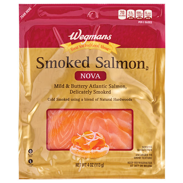 Wegmans Smoked Nova Salmon 4 Oz