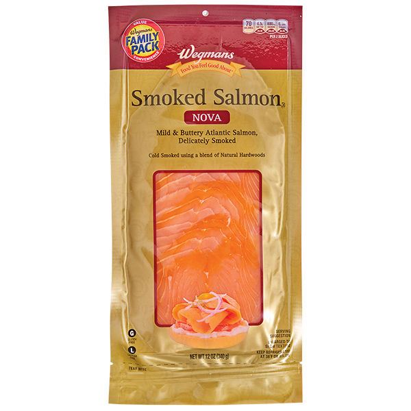 Wegmans Smoked Nova Salmon Family Pack 12 Oz